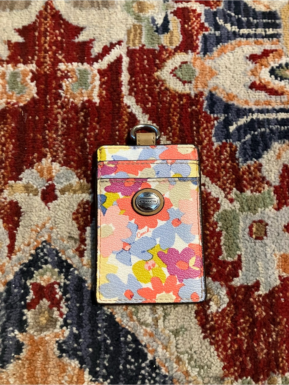 Coach Floral Luggage Tag ID
